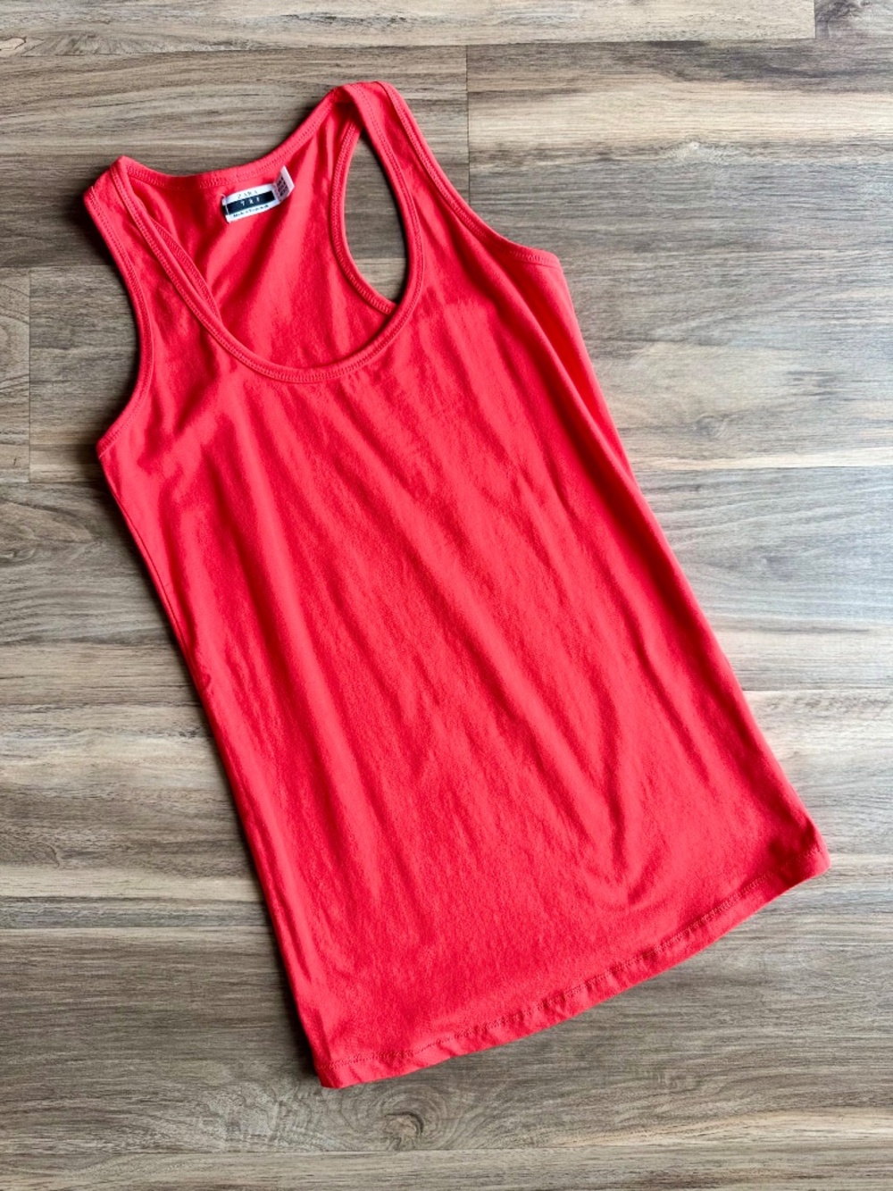 Zara Red Coral Racerback Tops Sz‎ Medium